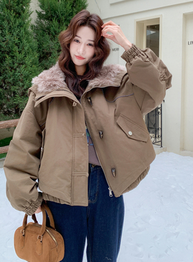 【首发新款】90绒现货大翻领牛角扣羽绒服297-1879-P295-K438