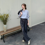 现货阔腿裤马甲套装+衬衫三件套297-1179-P185-K258，商品下架区，艾艾淮淮