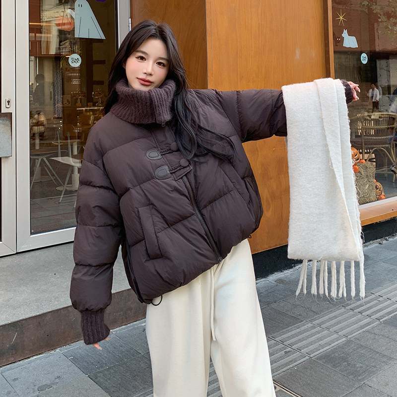 现货90绒拼针织面包服羽绒服外套297-999-P295-K438,女装棉衣/棉服,艾艾淮淮