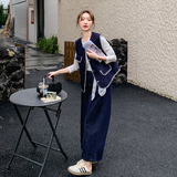 现货蕾丝花边拼接牛仔+T三件套297-1209-P185-K258，商品下架区，艾艾淮淮