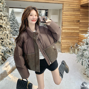 【新款】90绒现货拼接羽绒服297-1947-P295-K438图片