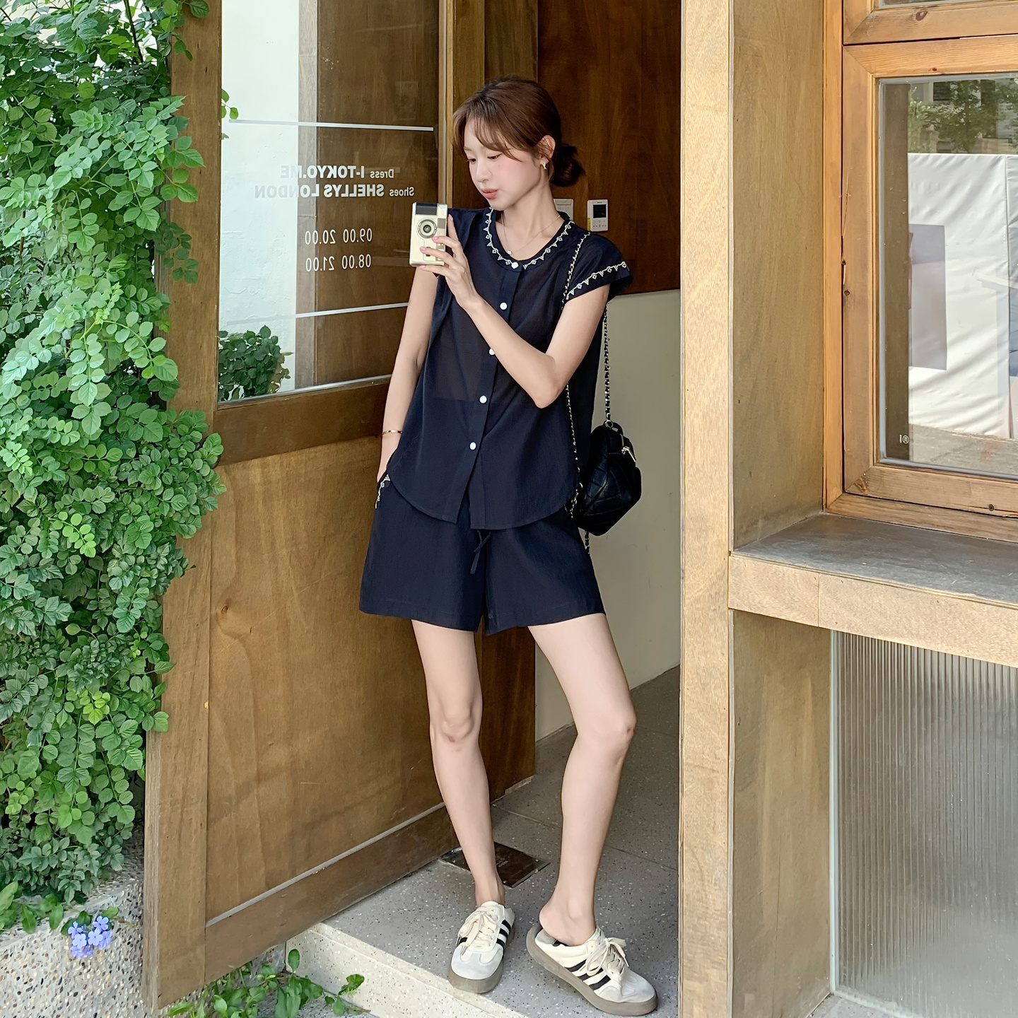 【新款】现货休闲个性短裤套装297-1655-P145-K208，女装套装/套裙，艾艾淮淮