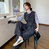 现货阔腿裤马甲套装+衬衫三件套297-1179-P185-K258，商品下架区，艾艾淮淮