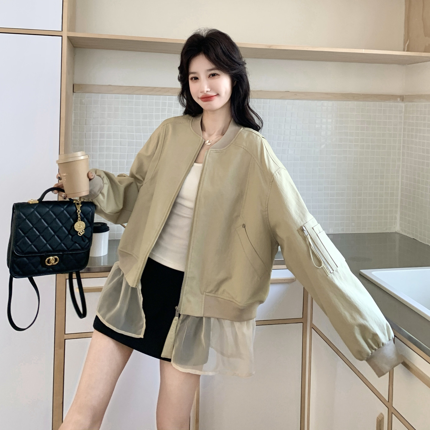 【新款】现货个性洋气短外套297-1993-P155-K248，女装短外套，艾艾淮淮