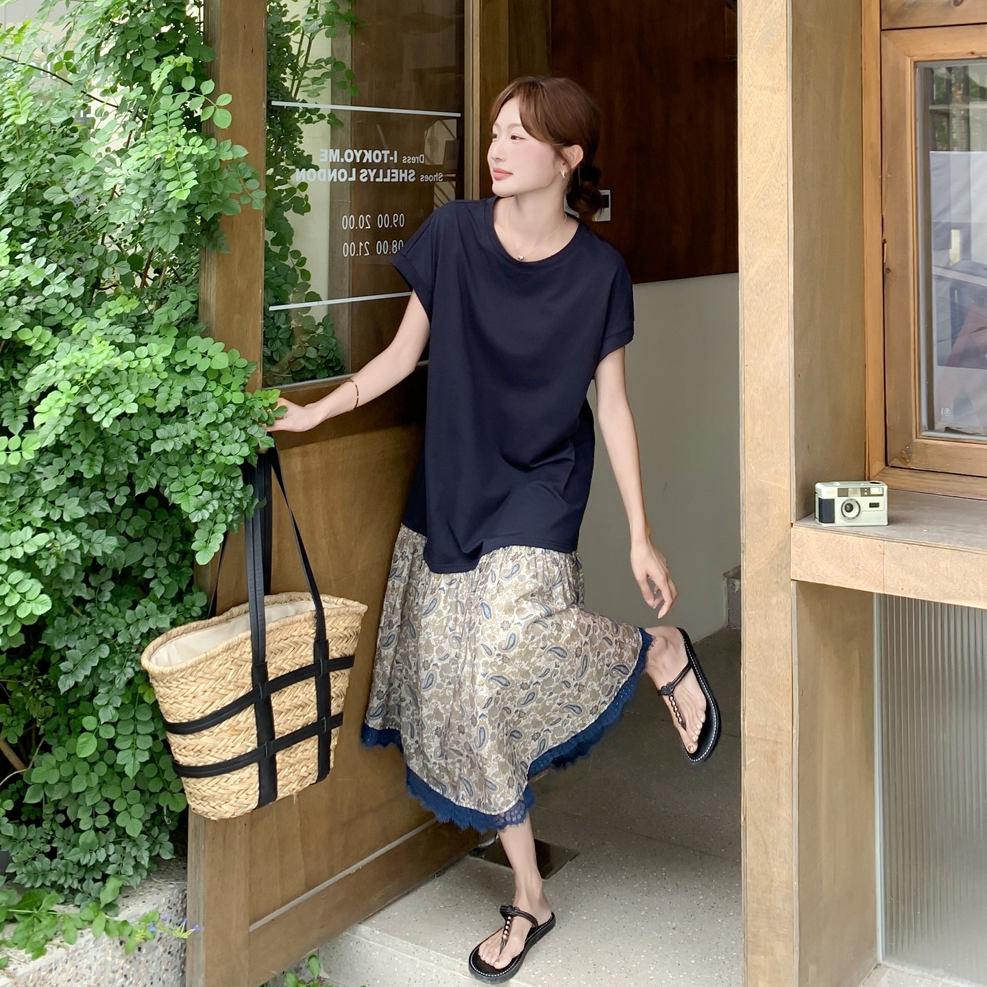 【新款】现货拼接连衣裙297-1617-P135-K198，女装连衣裙，艾艾淮淮