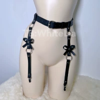 Черный базовый подвязка без жемчуга