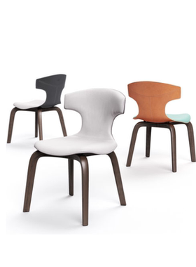 Montera Armchair北欧设计师创意休闲餐椅现代简约样板房洽谈椅