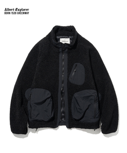 uniform bridge 23年秋冬新款抓绒外套夹克立领摇粒绒男款