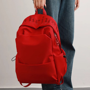 背包女士2026新款书包初中生女轻便双肩包女高级感小众大容量包包