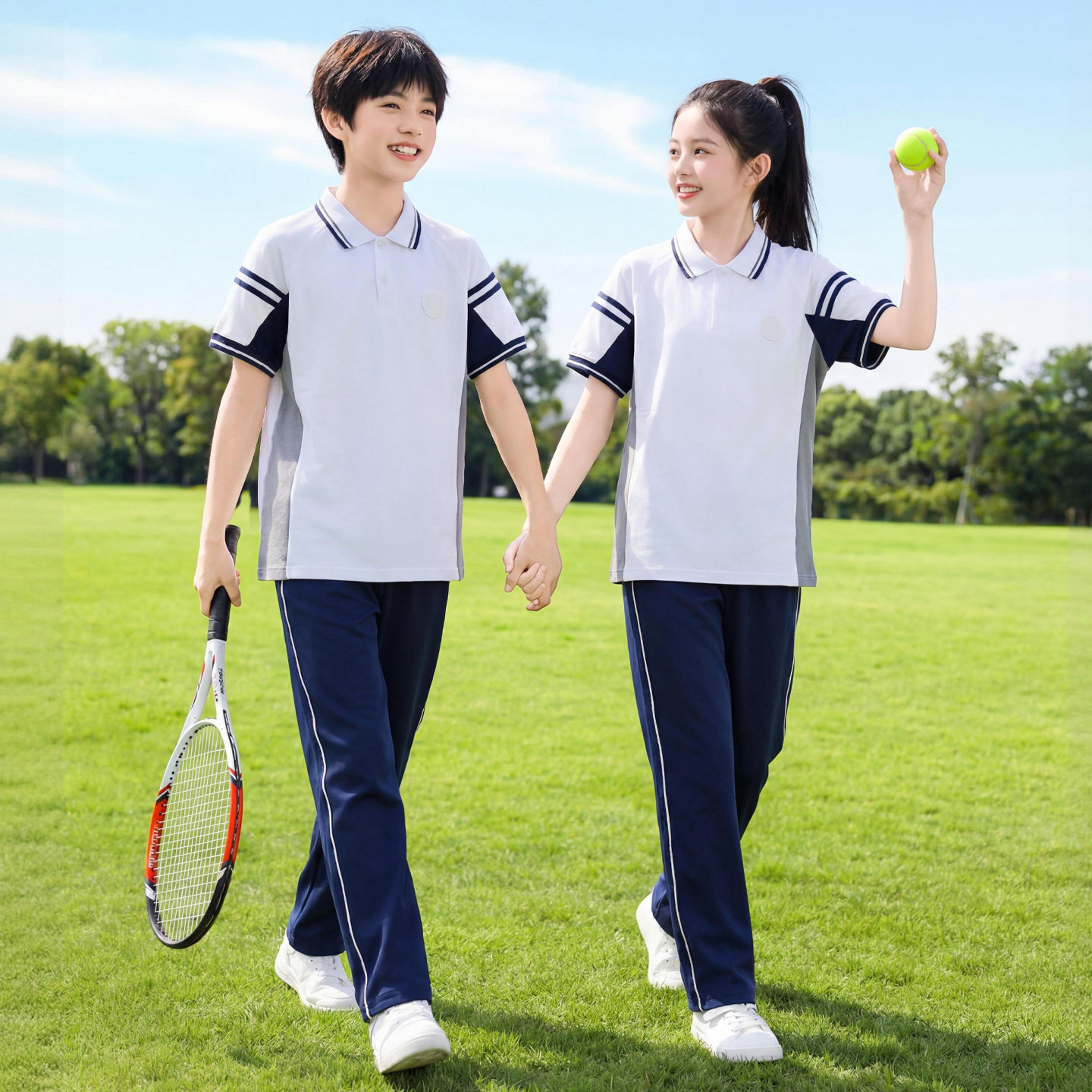 辽宁鞍山市统一校服中学生班服夏季短袖学院运动会春秋棒球服套装
