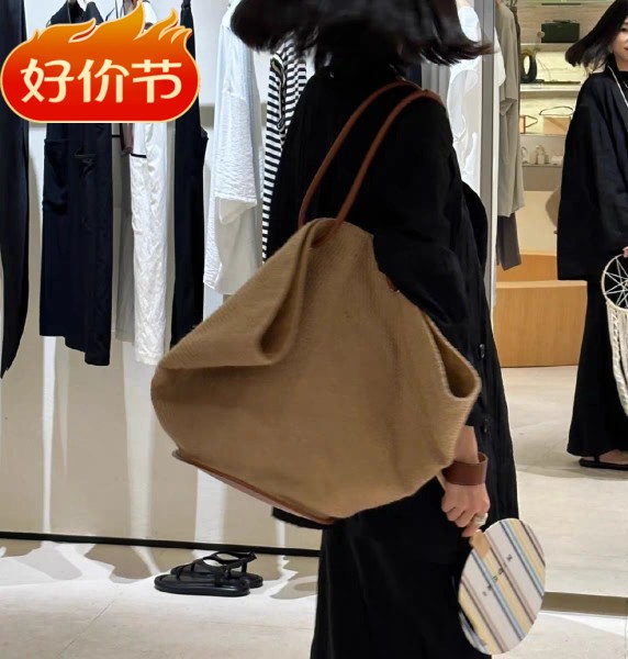 水桶大容量网红同款单肩撞色百搭