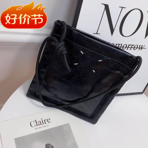 网红同款时尚百搭简约重工牛皮包