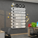 饰公告示栏展示板贴纸司团队企业文化会议背景布置3d 办公室墙面装