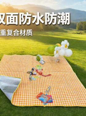 地铺垫野餐垫铝膜EVA加厚双面防水防潮户外露营野炊通用三层复合