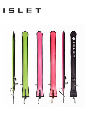 ISLET SMB尼龙潜水象拔1.1米浮标双色象拔1.5米口吹两用水面信号