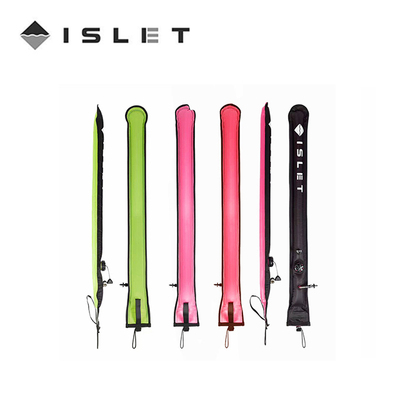 ISLET SMB尼龙潜水象拔1.1米浮标双色象拔1.5米口吹两用水面信号