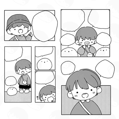 人类文具研究所漫画系列手帐印章