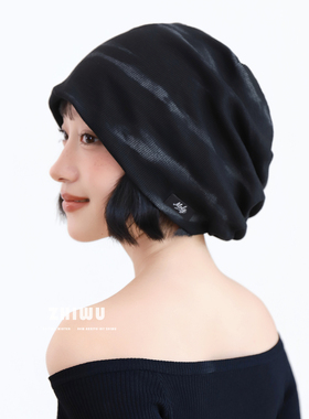 知雾慵懒风堆堆帽女显脸小冷帽