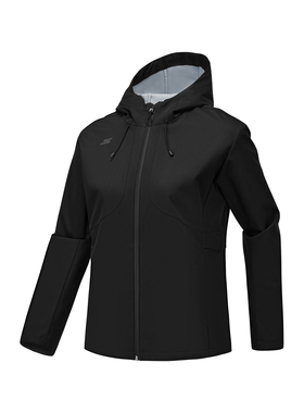 Skechers斯凯奇新款女士时尚休闲舒适透气梭织连帽外套P325W067