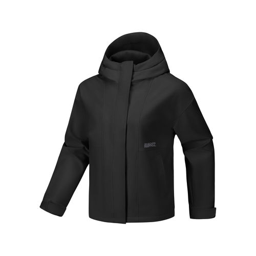 Skechers斯凯奇新款女士秋冬季舒适百搭休闲梭织连帽外套P126W044