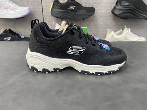 skechers斯凯奇老爹鞋女蕾丝网面增高厚底夏季透气休闲鞋896196