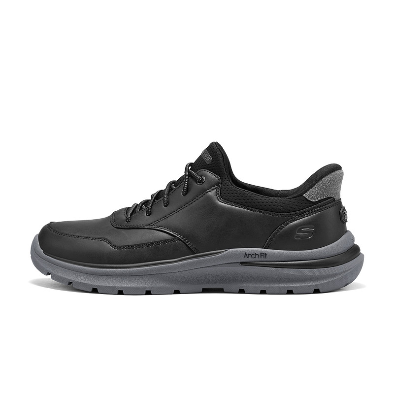 Skechers斯凯奇男士闪穿鞋轻质舒适透气简约商务休闲皮鞋205492