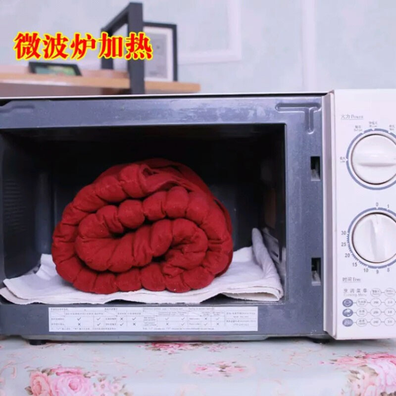 原始点微波炉加热红豆袋肩颈腰背