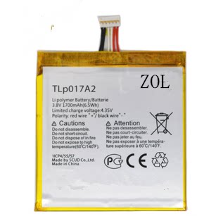 ZOL 阿尔卡特OT-6012A/D/E/W手机电池S530T TLP017A2手机电板