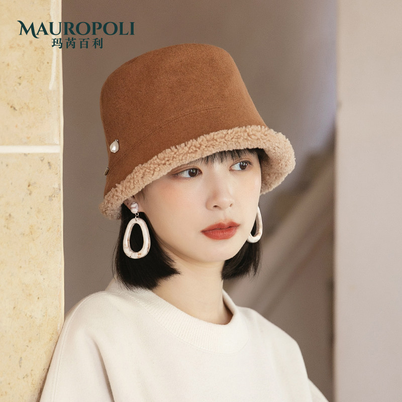 MauroPoli渔夫帽休闲女秋冬
