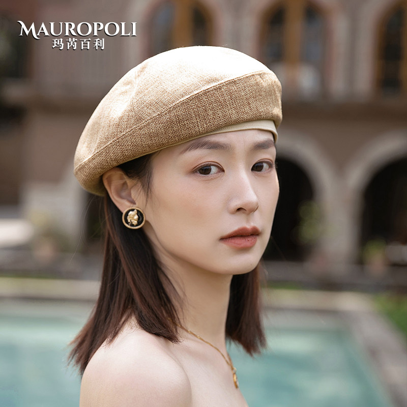 贝雷帽女夏季新款时尚气质画家帽