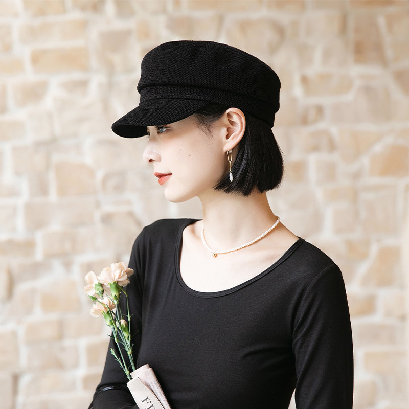 mauropoli鸭舌帽出游复古女士夏