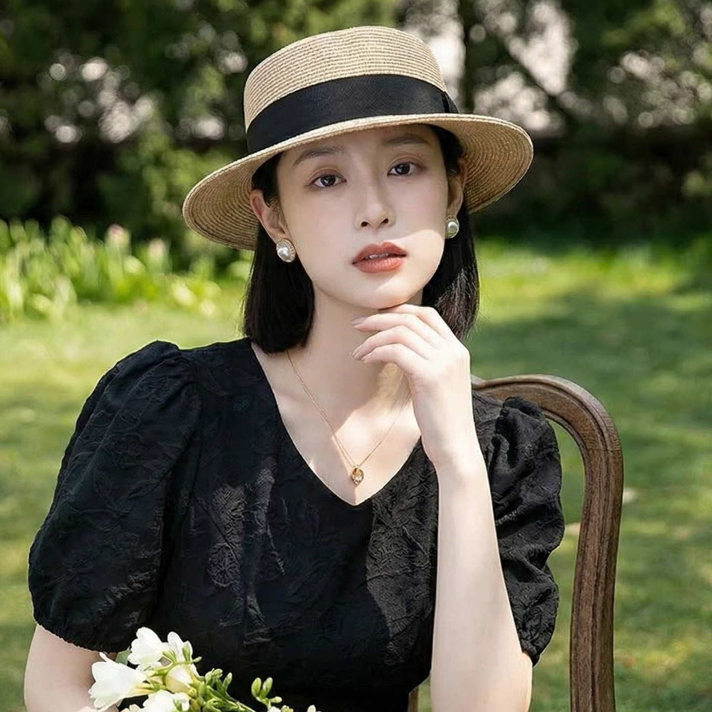 帽子女春新款中老年妈妈帽子洋气薄款洋气时尚2026正流行遮阳草帽
