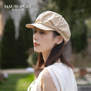 夏季轻薄透气防晒鸭舌帽女2025新款春秋户外旅游可折叠遮阳报童帽