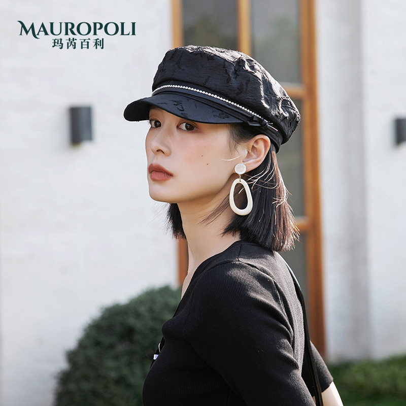 Mauropoli鸭舌帽出游优雅女士夏