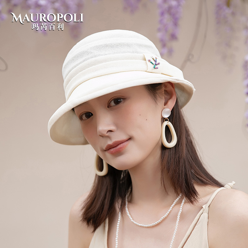 夏天日系薄款遮阳渔夫帽女2025新款夏季卷边防晒帽子女士时尚盆帽