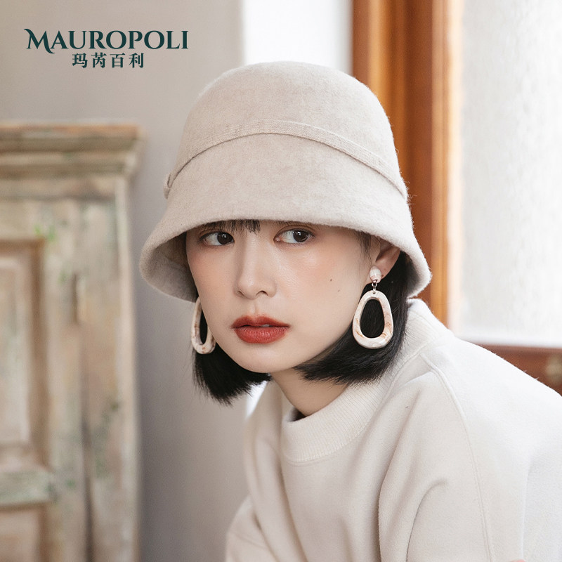 MauroPoli渔夫帽休闲女秋冬