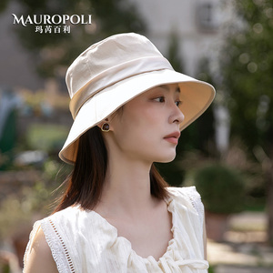 夏季渔夫帽女2026新款防晒遮阳帽春秋时尚女士轻薄透气盆帽可折叠