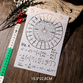 兔子家 手账尺镂空雕刻PET塑料遮蔽板 辅助模板junkjournal