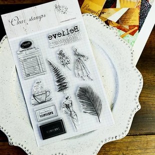 part12九款 字母复古手帐印章 选 vintage硅胶透明印章 兔子家原创