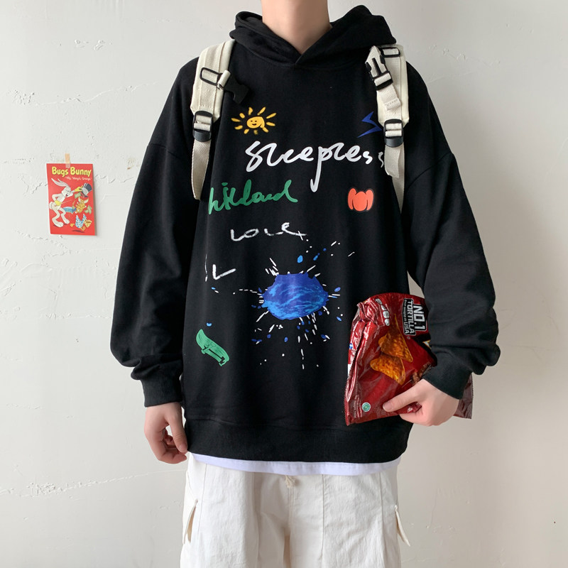 Casual personalized printed sweater in autumn and winter