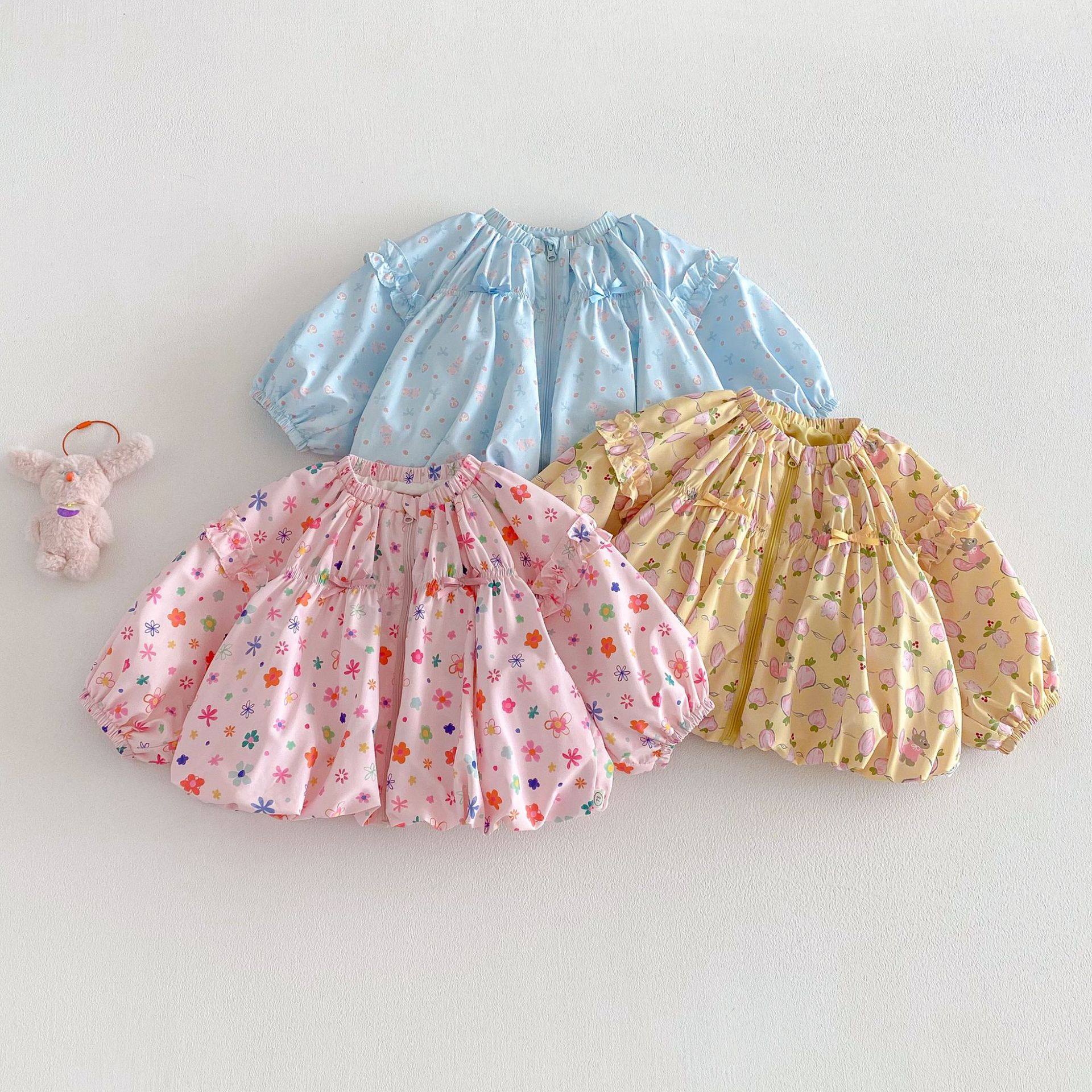 女童碎花外套A类2026新款童装春秋季宝宝满版印花拉链衫儿童春装,童装/婴儿装/亲子装,衬衫,淘宝优惠券,粉丝福利购,淘宝优惠卷