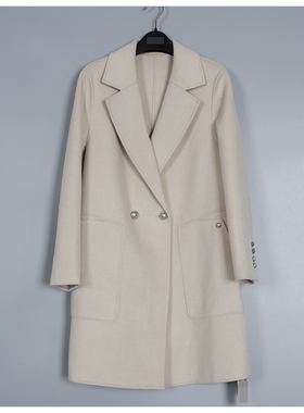 MAV高端羊绒品牌专柜折扣12888时尚柔软山羊绒羊毛双面呢西装外套