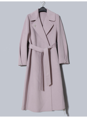 MAV高端羊绒品牌专柜价16888时尚气质山羊绒+羊毛双面呢中长大衣