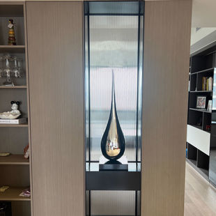 现代轻奢水滴雕塑大摆件抽象客厅玄关过道商场酒店高档落地装饰品