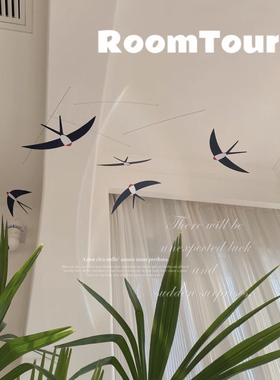 幼儿园环创材料装饰空中吊饰燕子平衡insDIY教室走廊环境布置北欧