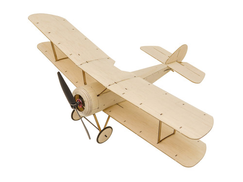 室内mini飞机K6 Sopwith Pup幼犬378MM微型轻木固定翼拼装套材