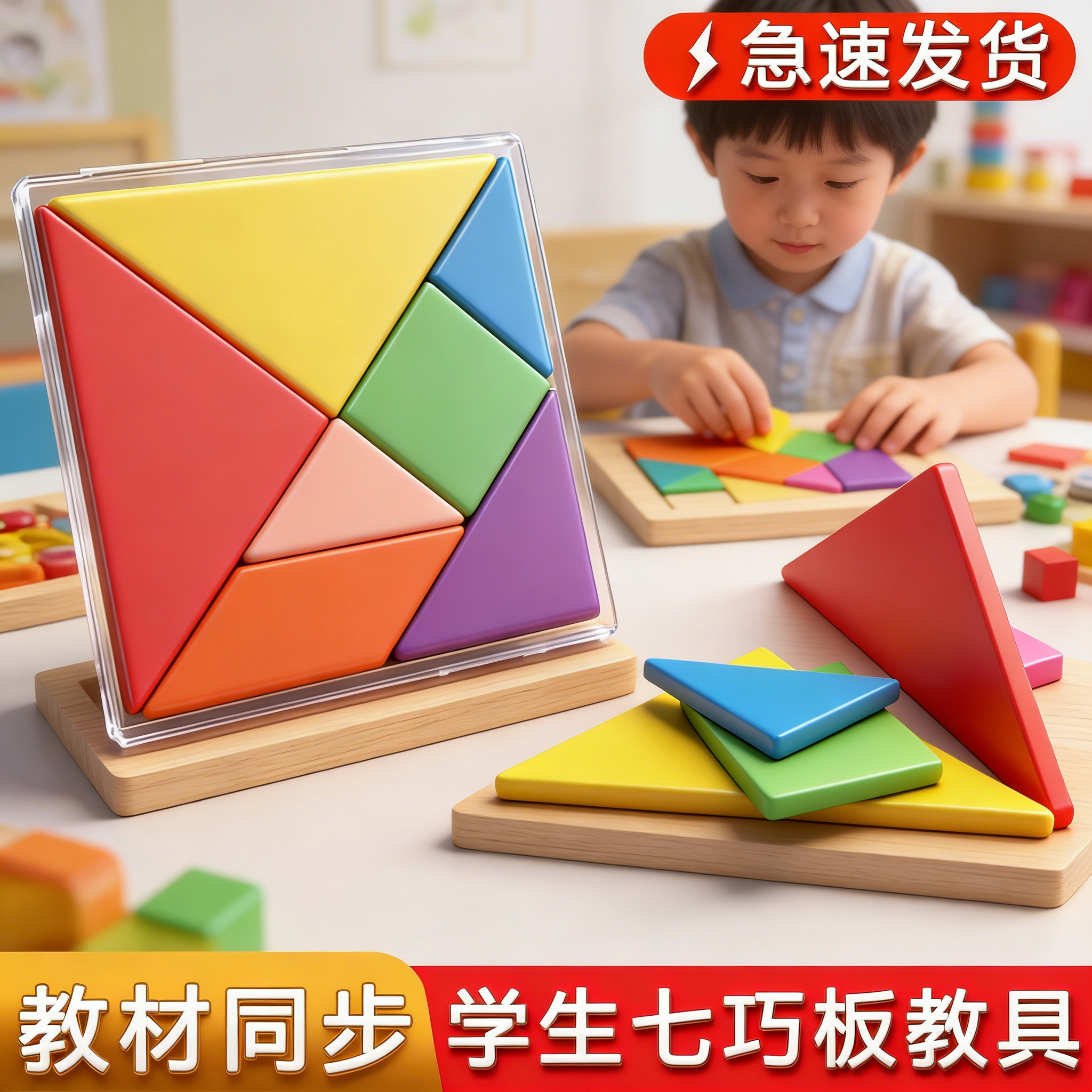 七巧板双面学习计算架儿童益智拼板几何教具小学生一年级专用文具,玩具/童车/益智/积木/模型,数学学习板/计算架,淘宝优惠券,粉丝福利购,淘宝优惠卷