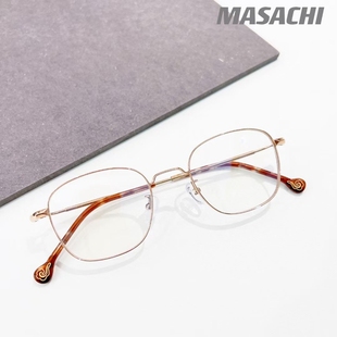 玛莎琪超轻纯钛小方框小红书推荐 mashachi男女同款 可配近视6323 款