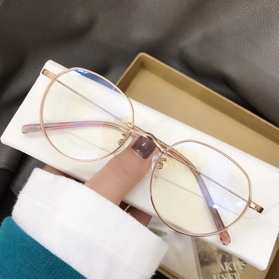 纯钛复古大框超轻防蓝光眼镜架