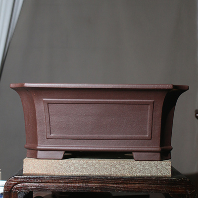 华翔紫砂花盆长方形盆景盆